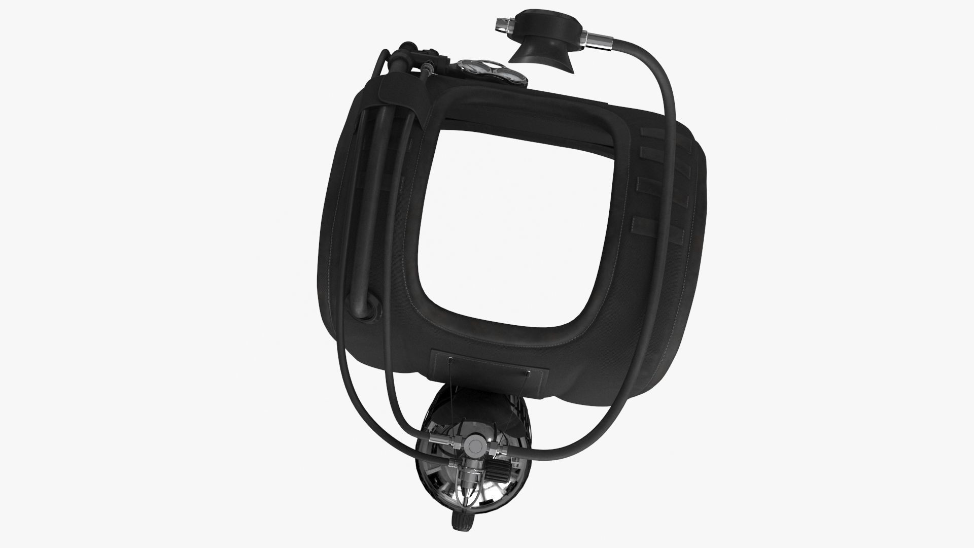 Diving Equipment Low-poly 3D model_6