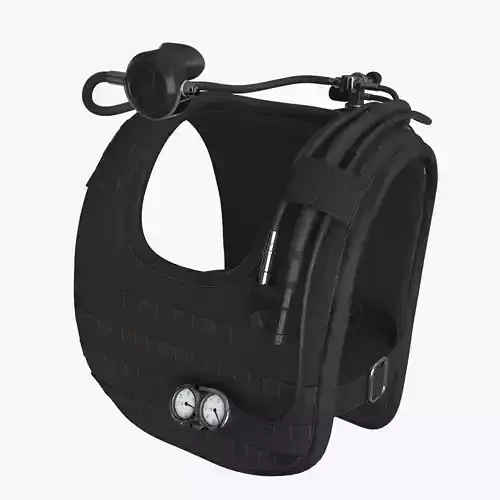 Diving Equipment Low-poly 3D model
