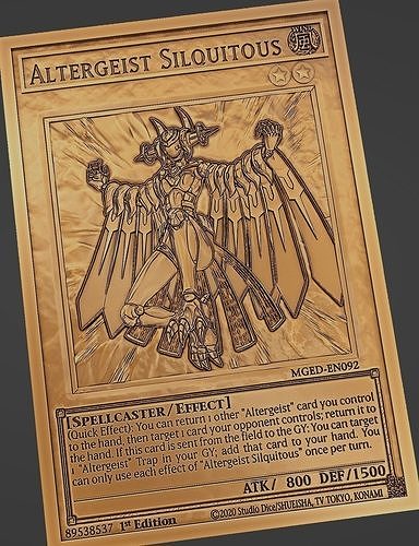 Altergeist Silquitous - yugioh 3D print model
