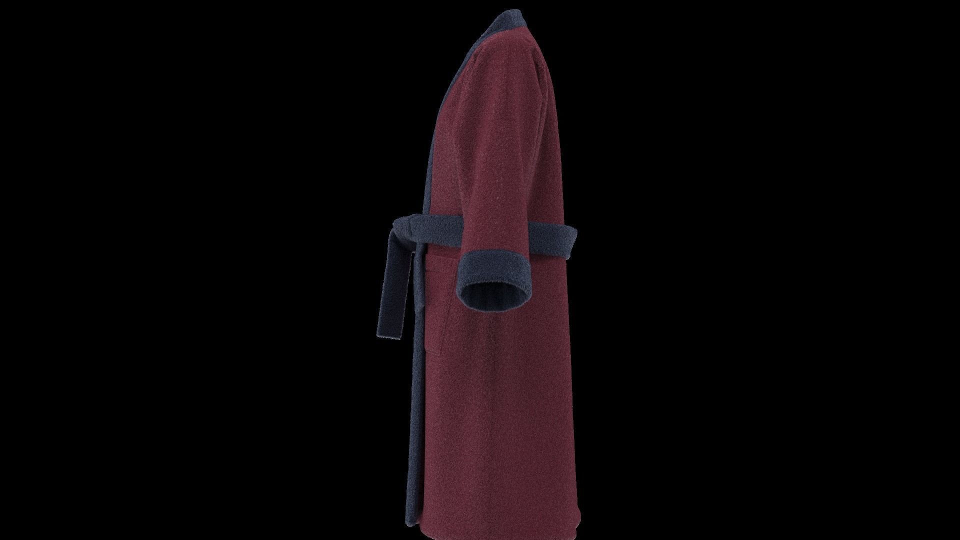 Bathrobe  3D model_12