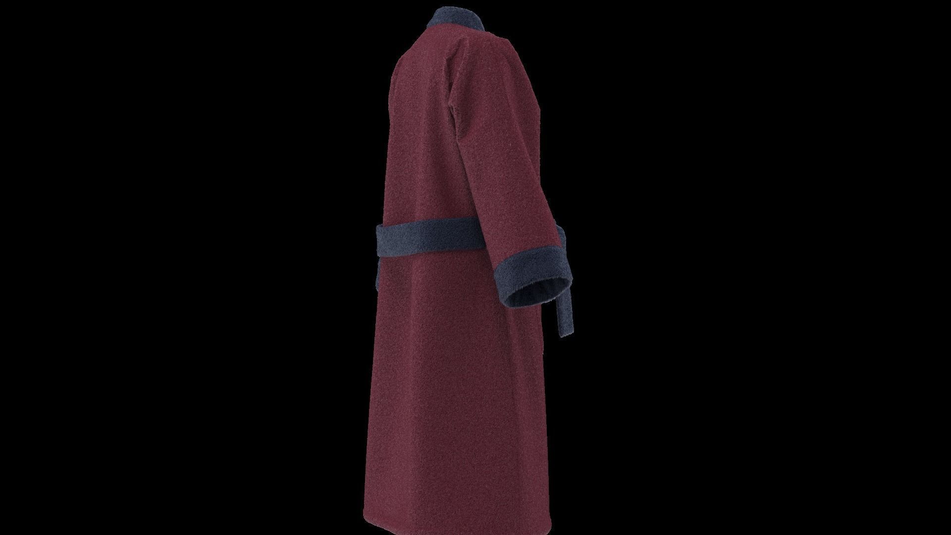 Bathrobe  3D model_5