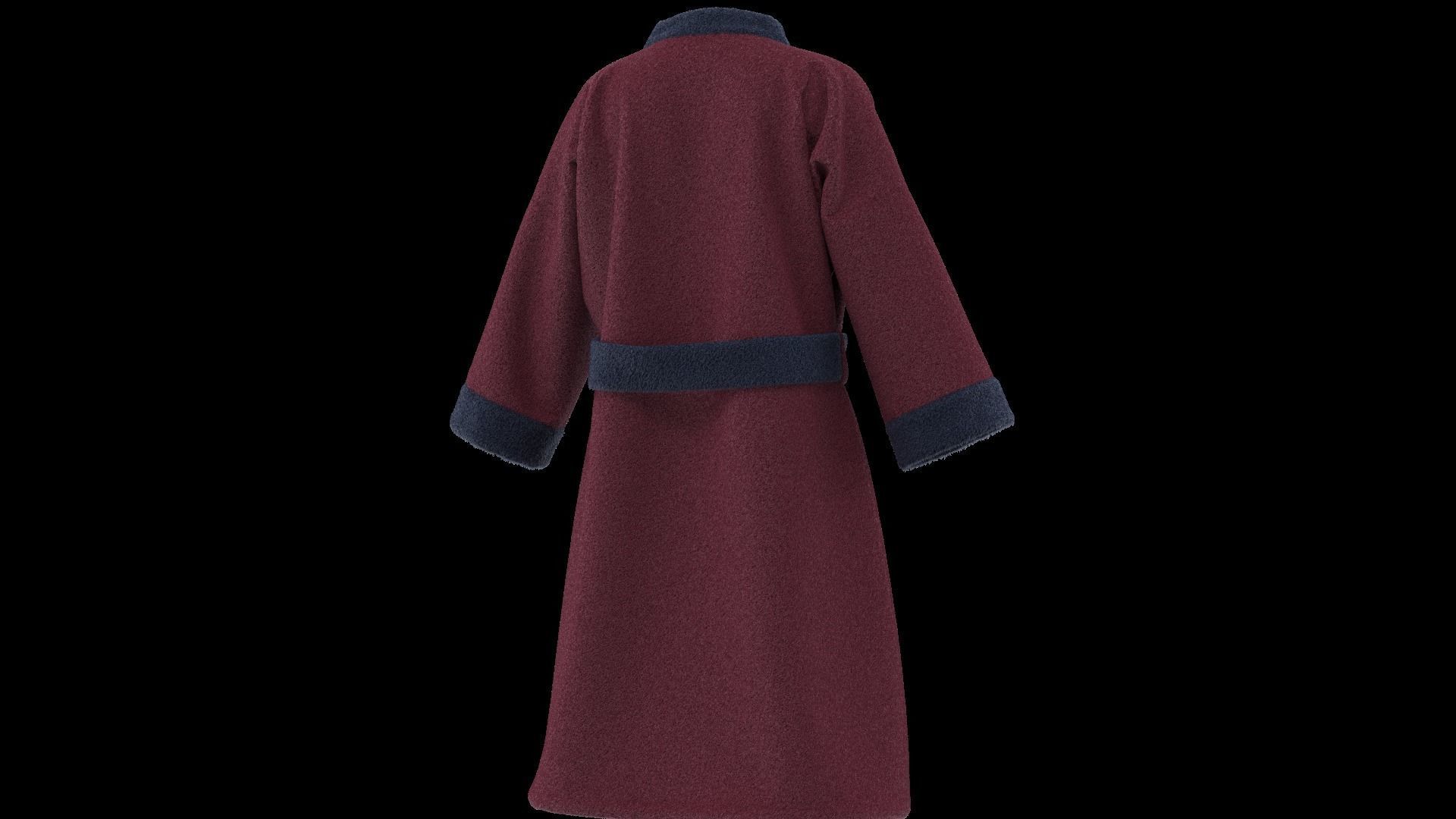 Bathrobe  3D model_7