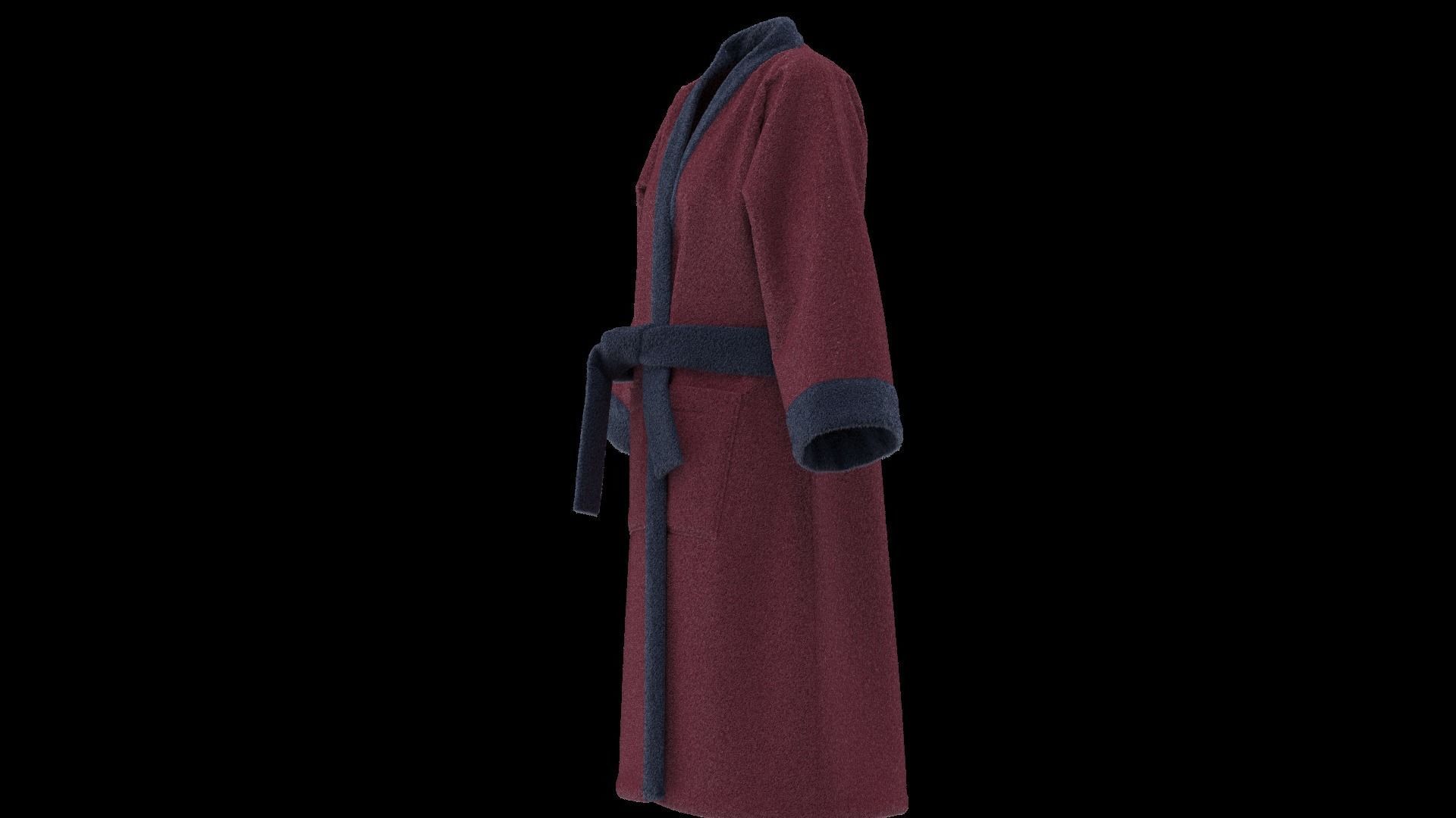 Bathrobe  3D model_13