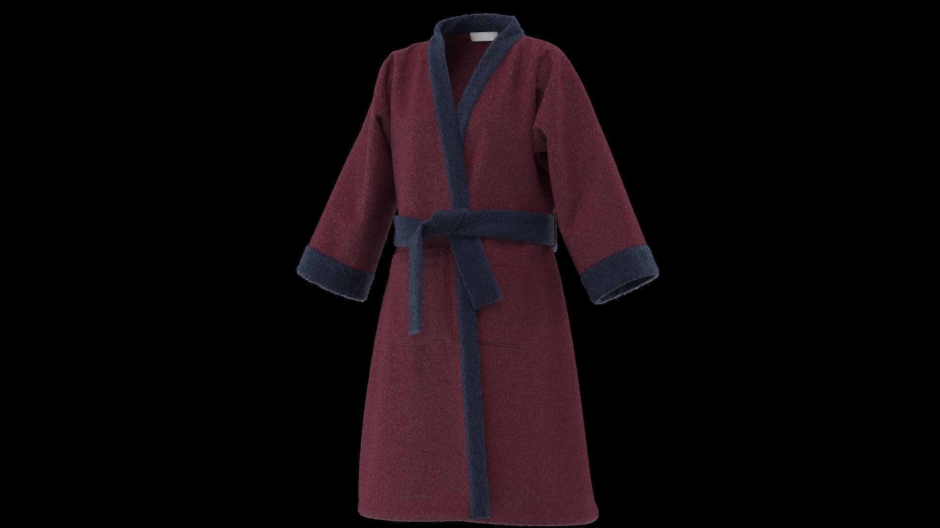 Bathrobe  3D model_15