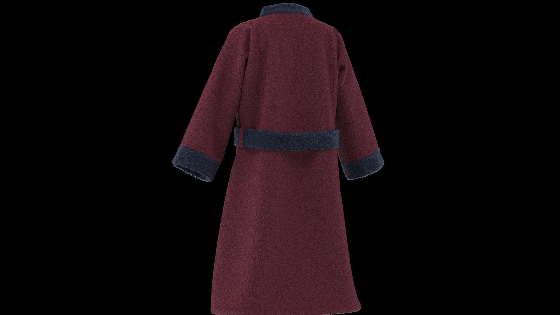 Bathrobe  3D model_9