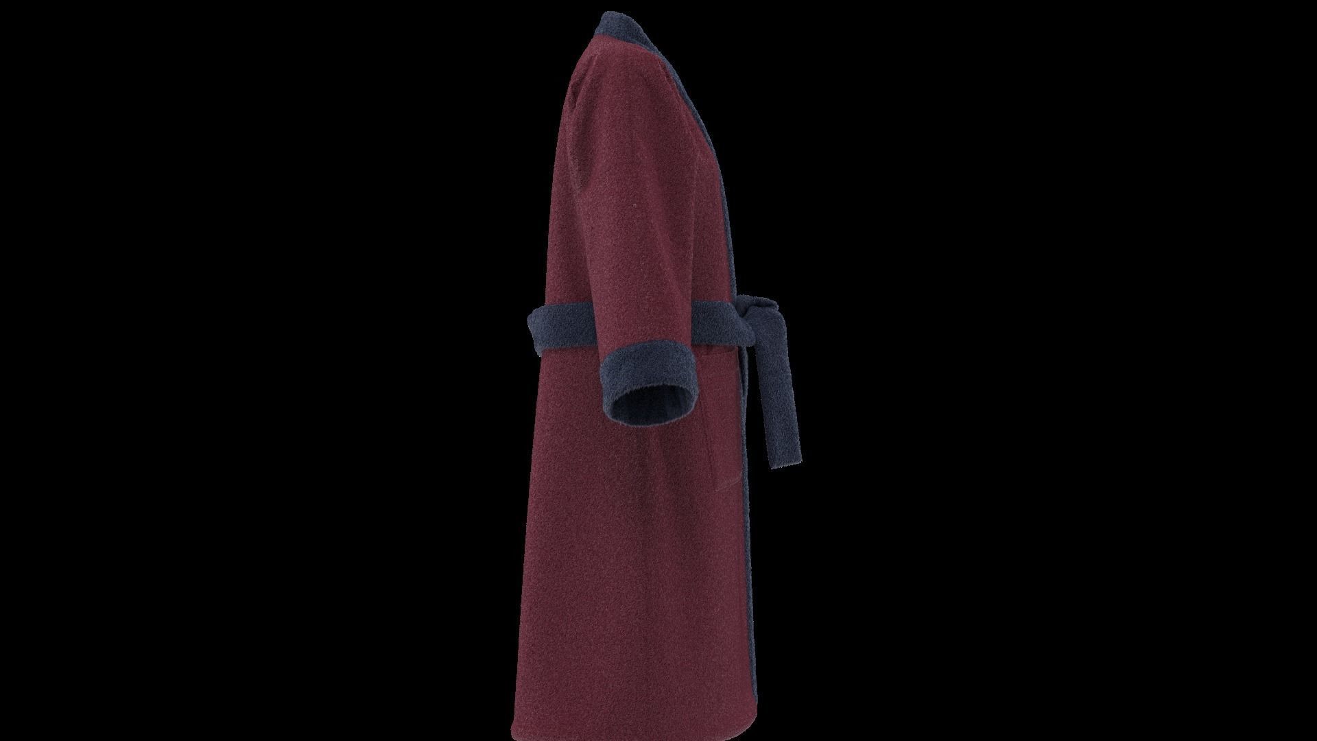 Bathrobe  3D model_4