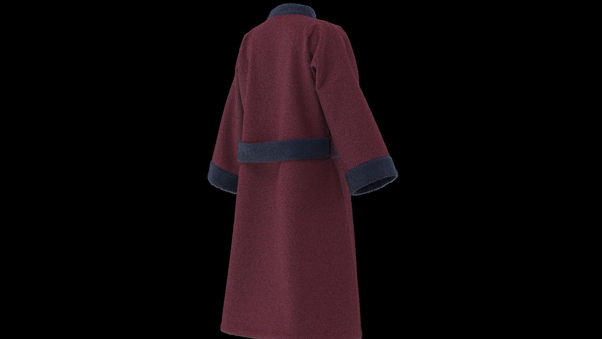 Bathrobe  3D model_6