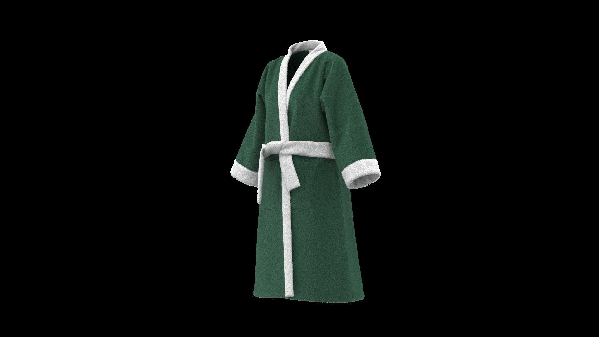 Bathrobe 3D model_14