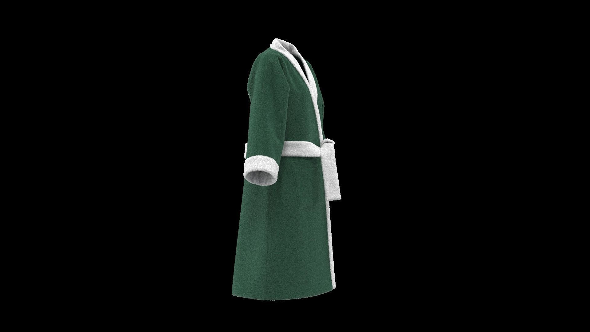 Bathrobe 3D model_3