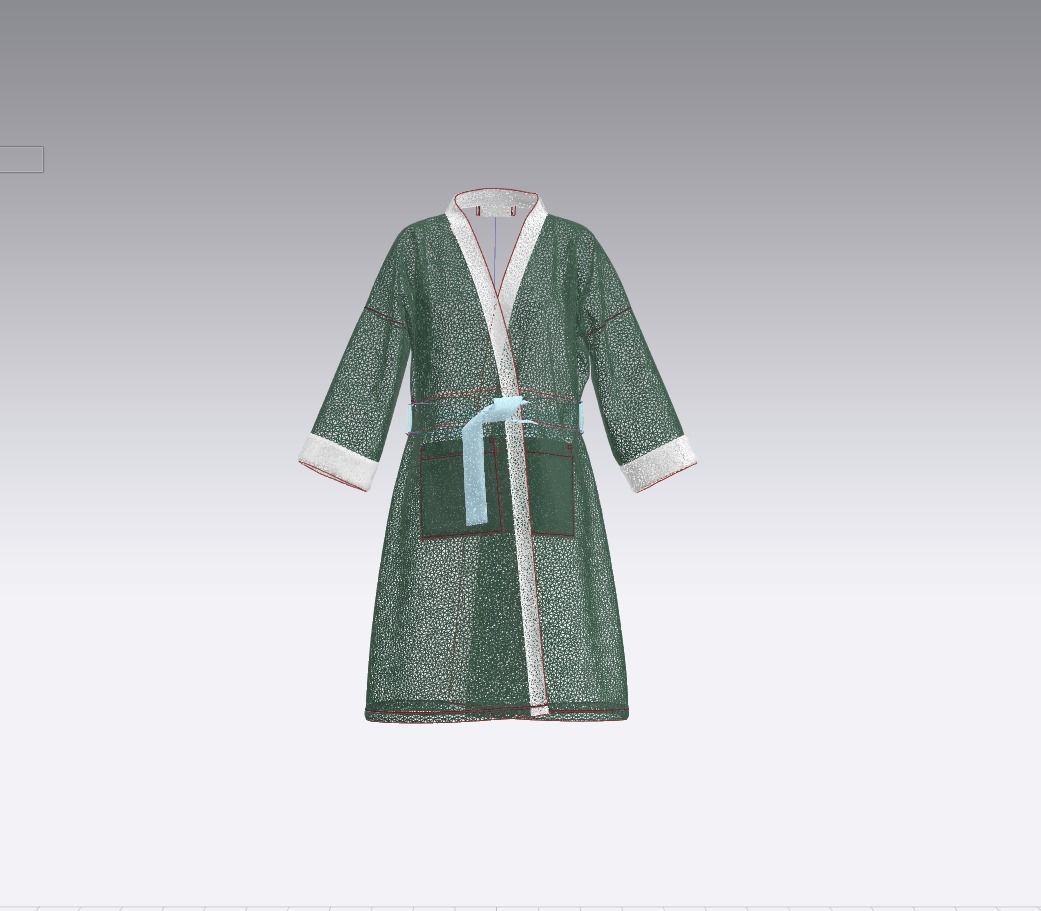Bathrobe 3D model_17