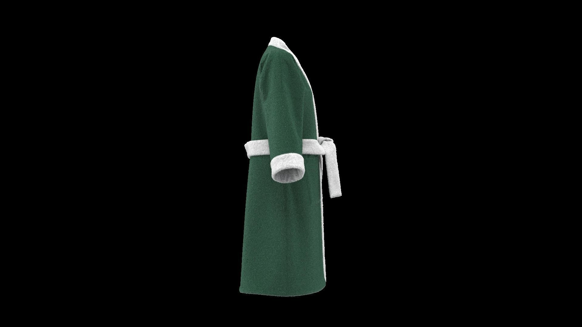 Bathrobe 3D model_4