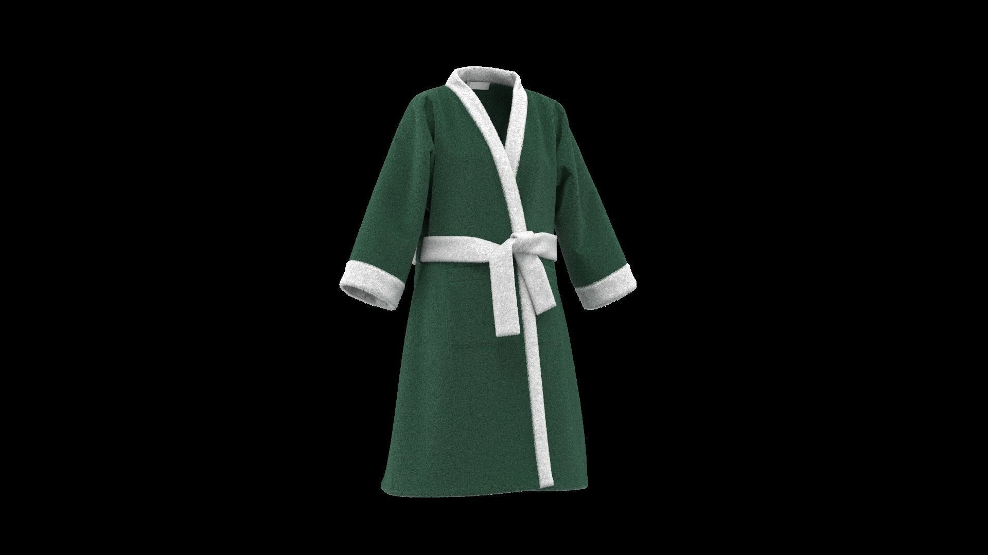 Bathrobe 3D model_1