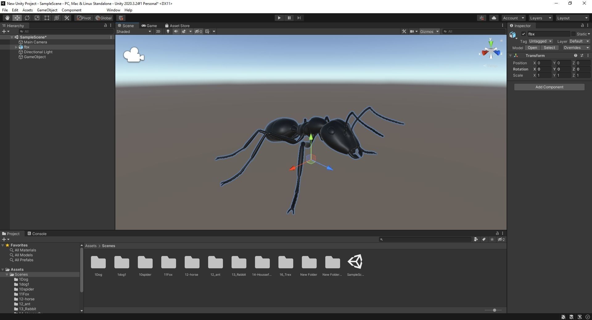 Insect Garden Mighty VR Myrmidon 3D Ant Mode Low-poly 3D model_8