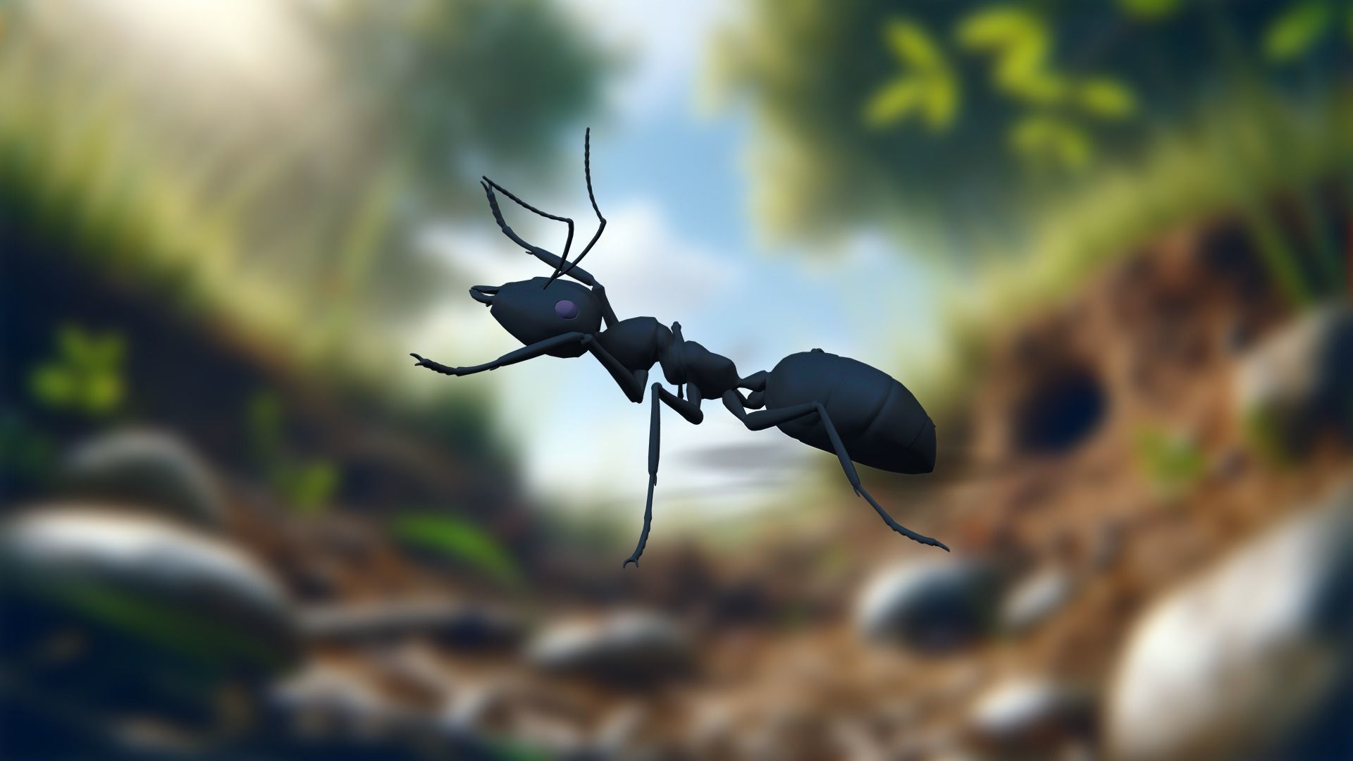 Insect Garden Mighty VR Myrmidon 3D Ant Mode Low-poly 3D model_23
