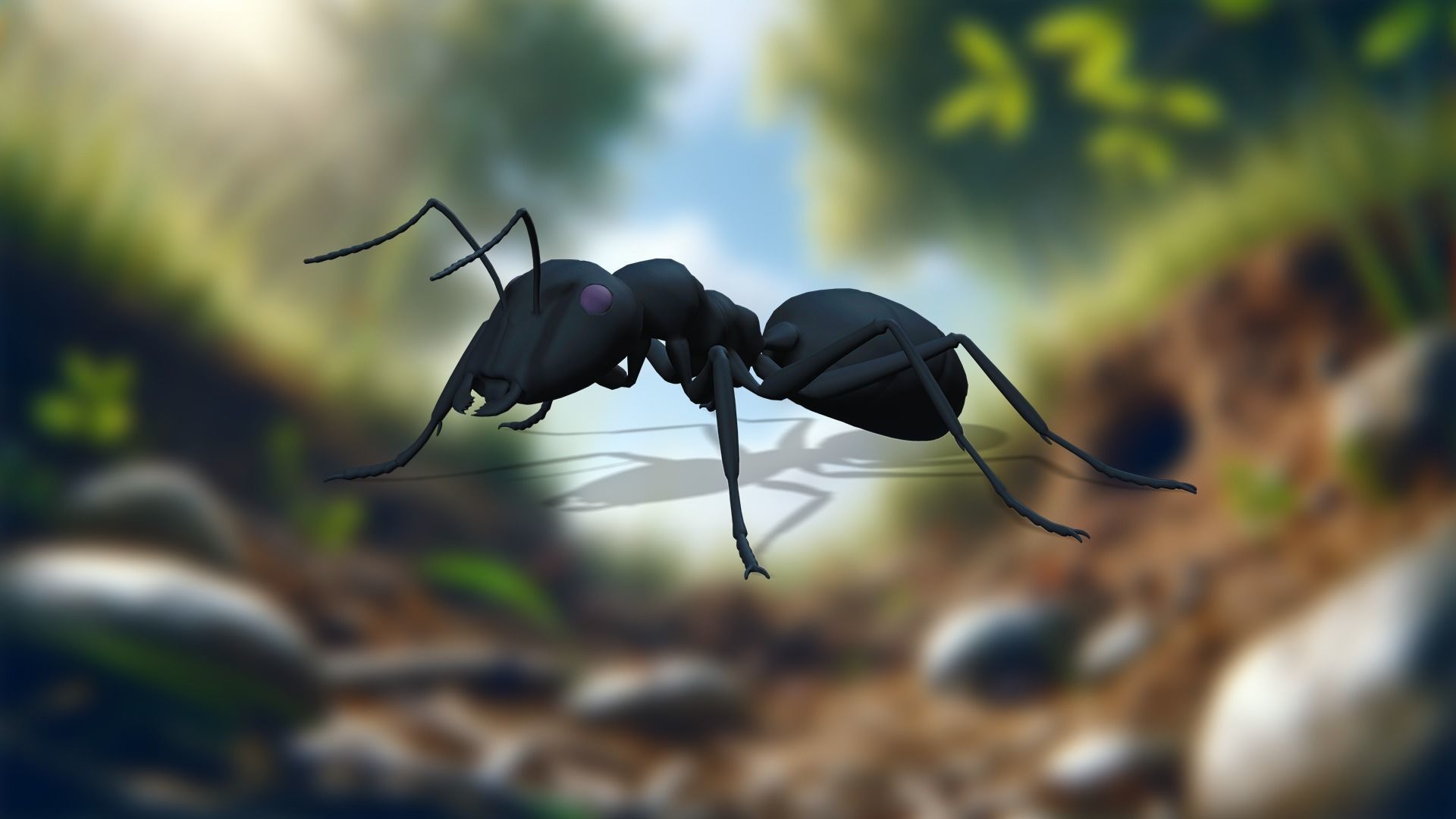 Insect Garden Mighty VR Myrmidon 3D Ant Mode Low-poly 3D model_15