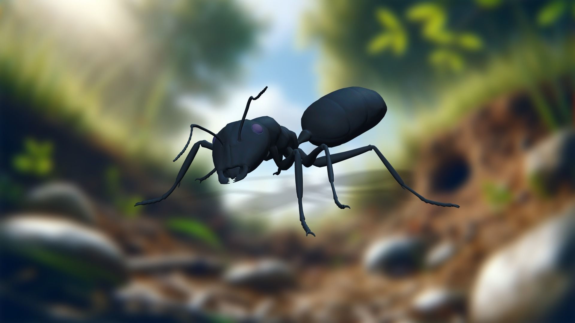Insect Garden Mighty VR Myrmidon 3D Ant Mode Low-poly 3D model_17