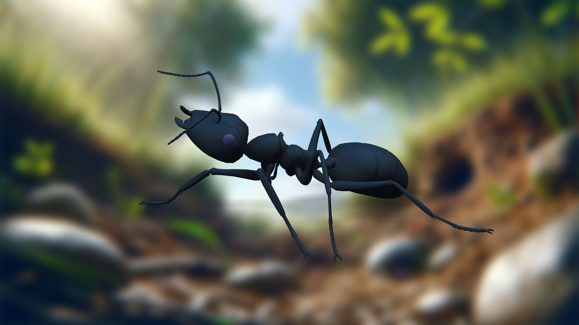 Insect Garden Mighty VR Myrmidon 3D Ant Mode Low-poly 3D model_18