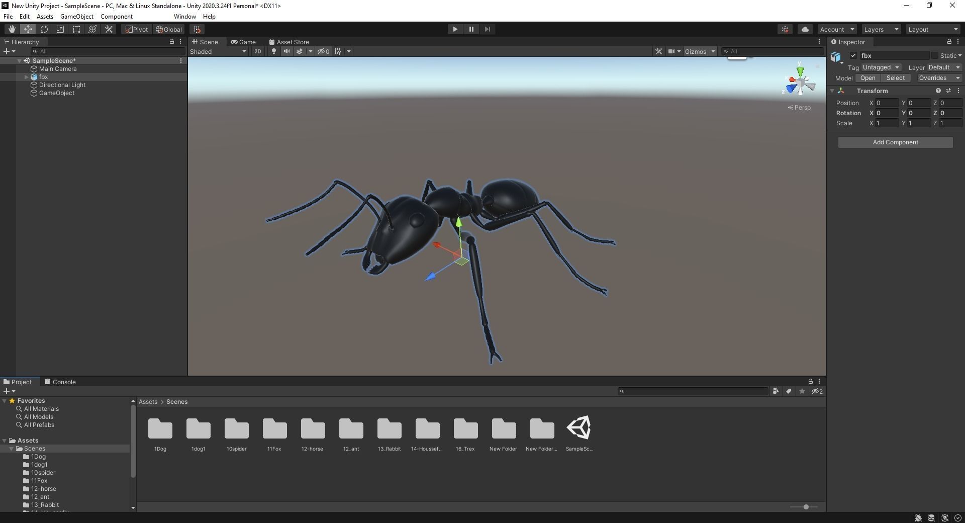 Insect Garden Mighty VR Myrmidon 3D Ant Mode Low-poly 3D model_9