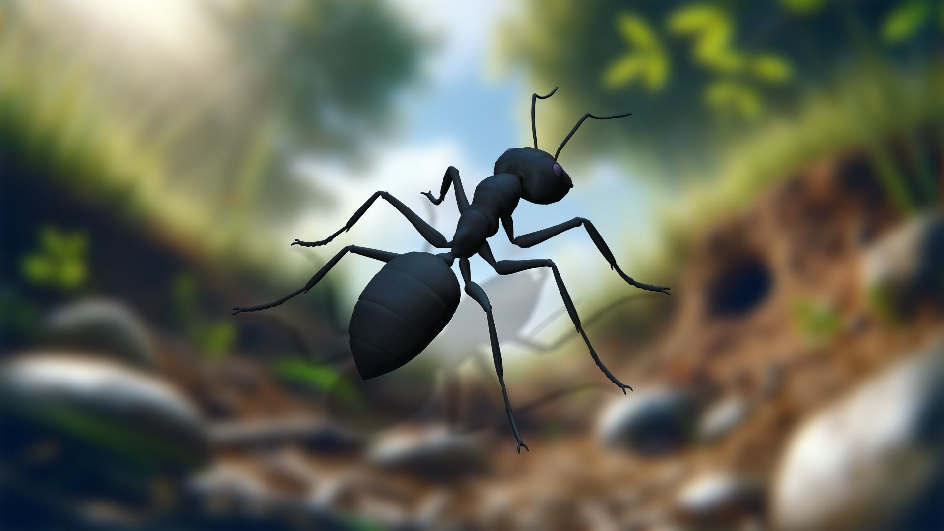Insect Garden Mighty VR Myrmidon 3D Ant Mode Low-poly 3D model_16