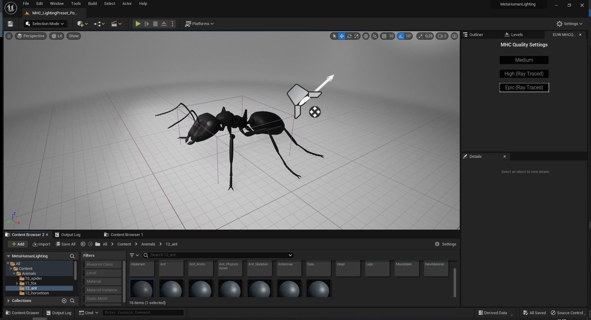 Insect Garden Mighty VR Myrmidon 3D Ant Mode Low-poly 3D model_11