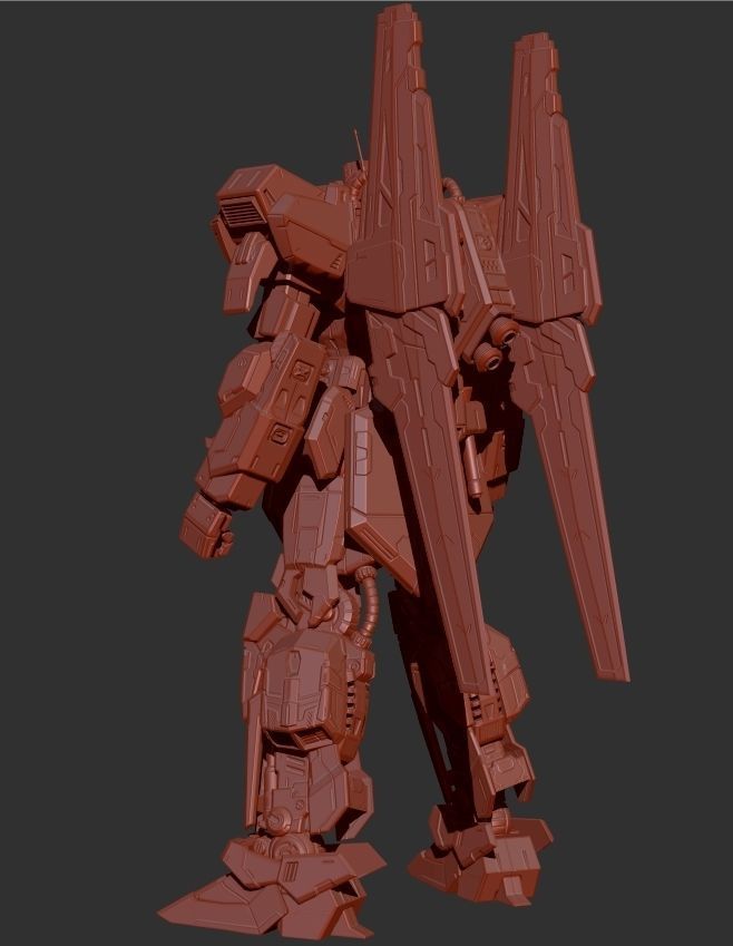MSN-00100 Hyaku Shiki 3D print model_19