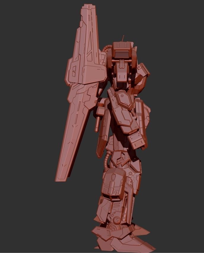 MSN-00100 Hyaku Shiki 3D print model_22