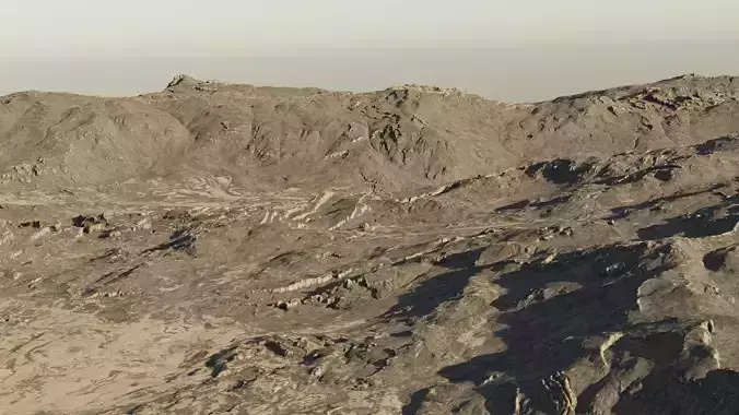 Realistic Vast Rocky Terrain