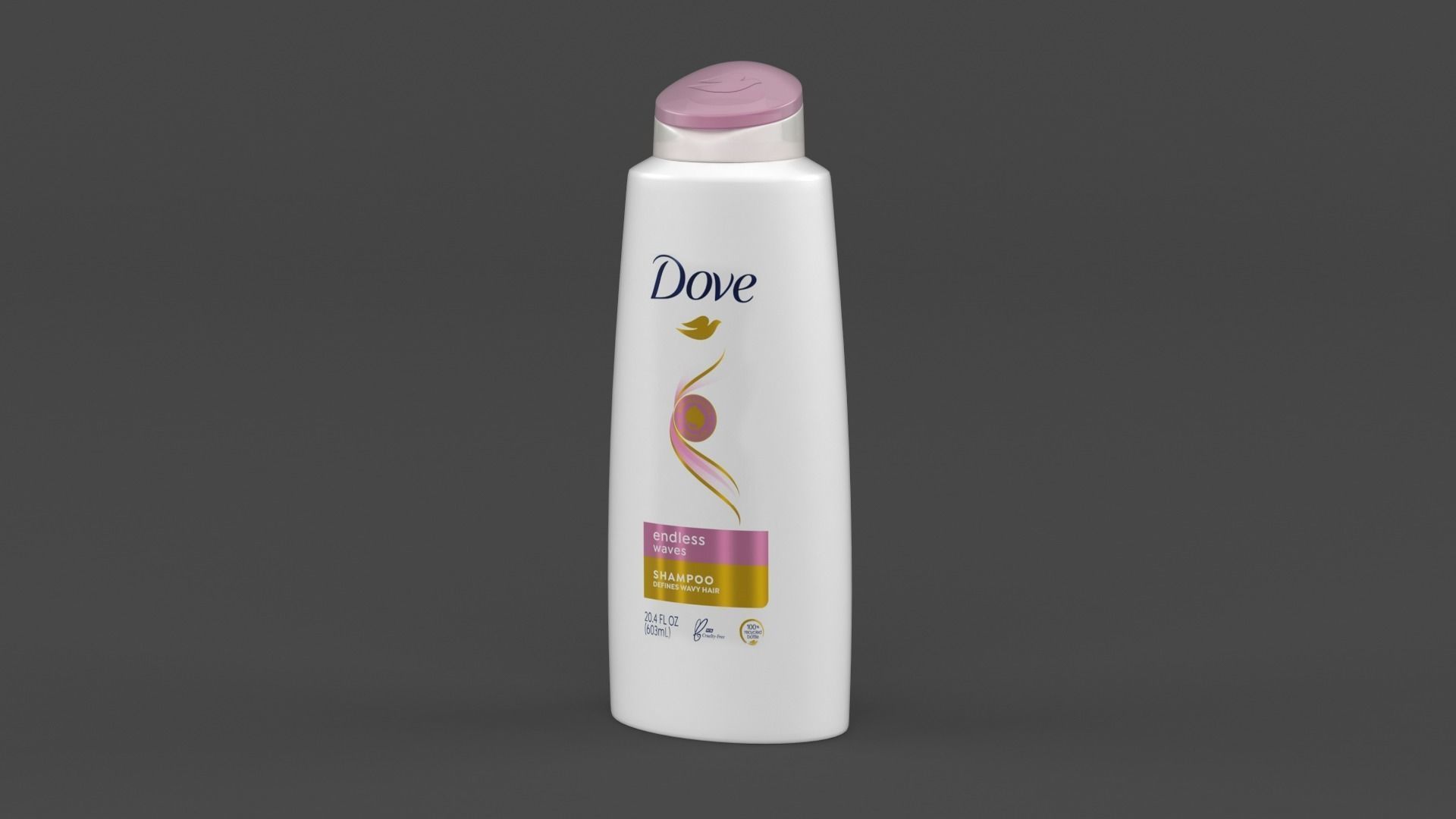 Dove Shampoo and Conditioner 3D model_3