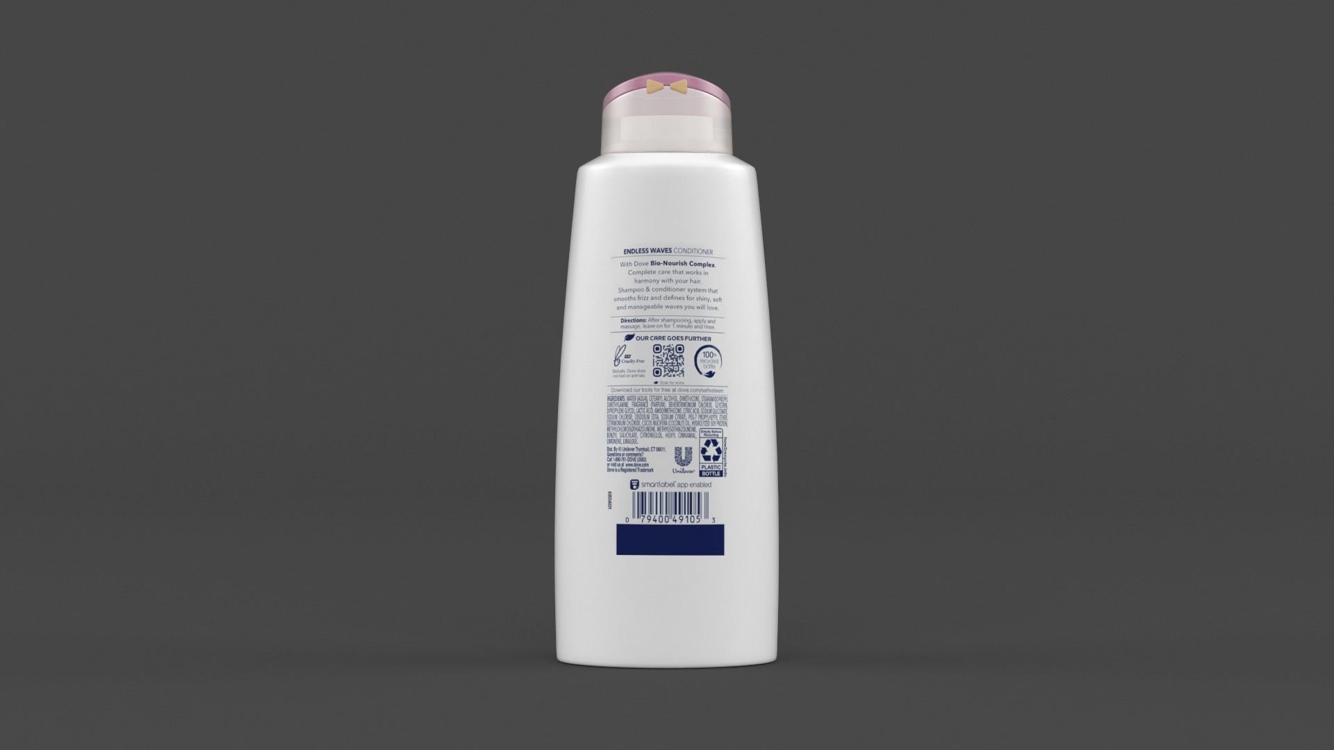 Dove Shampoo and Conditioner 3D model_5