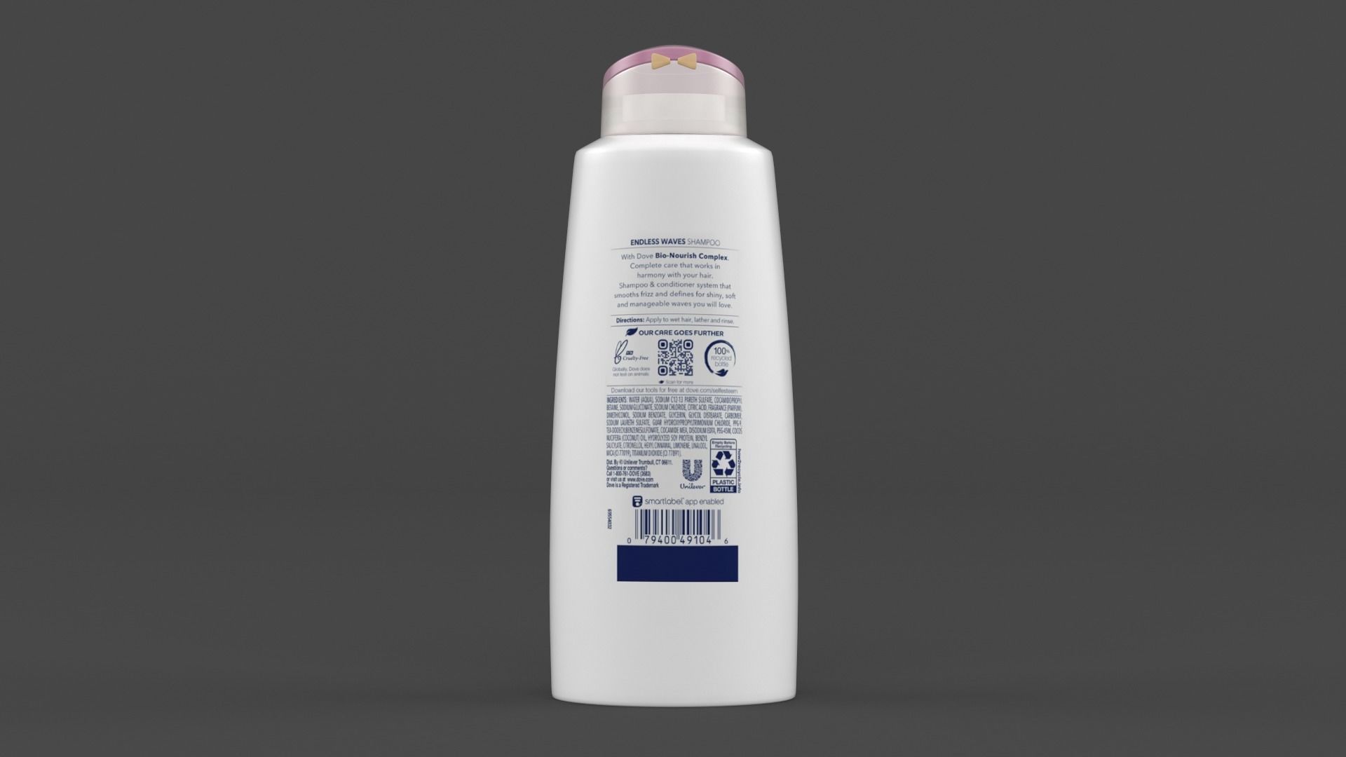 Dove Shampoo and Conditioner 3D model_2