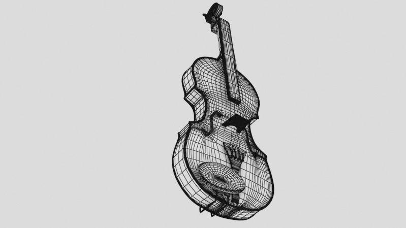 Musical instruments collection 3D model_24