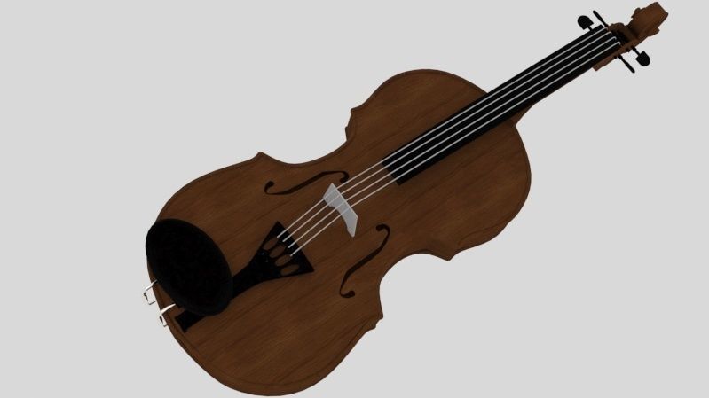 Musical instruments collection 3D model_19