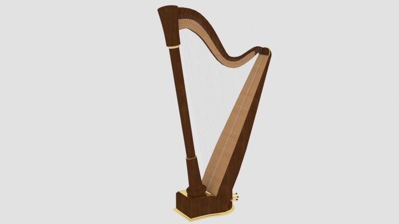 Musical instruments collection 3D model_5