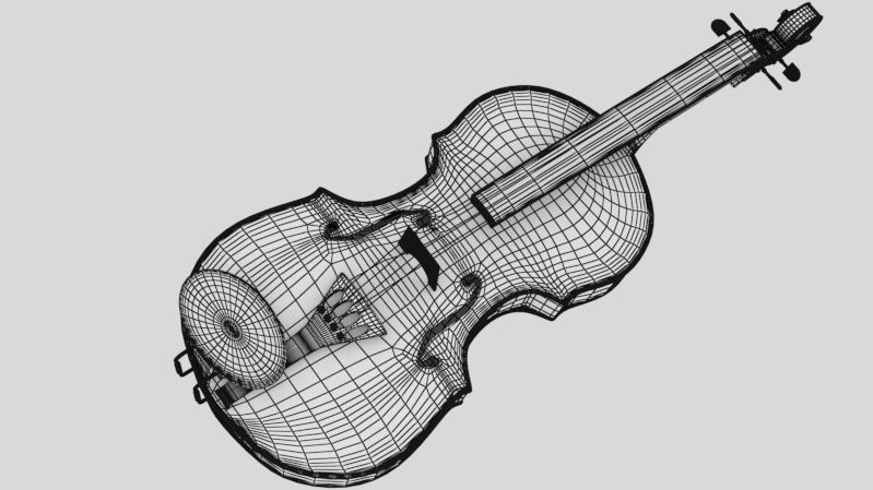 Musical instruments collection 3D model_20