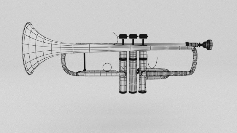 Musical instruments collection 3D model_18