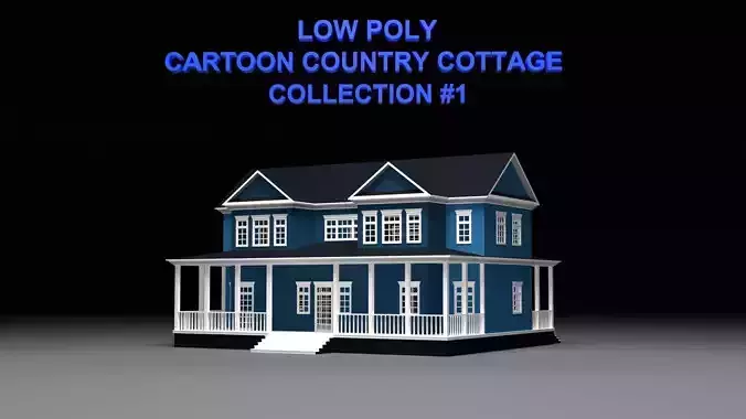 cartoon country cottage