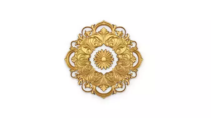 Rosette decorative ceiling medallion 02