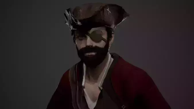 Pirate - Game Ready Male Character