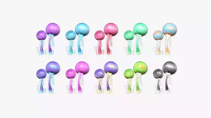 10 Fantasy Mushroom E Collection - Scene Backdrop Design 