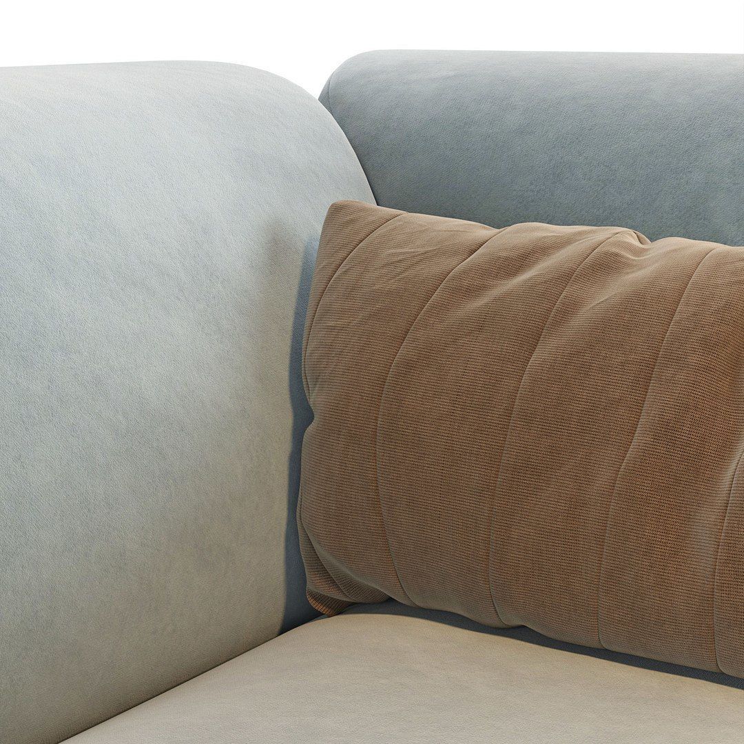 Armchair Low-poly 3D model_2