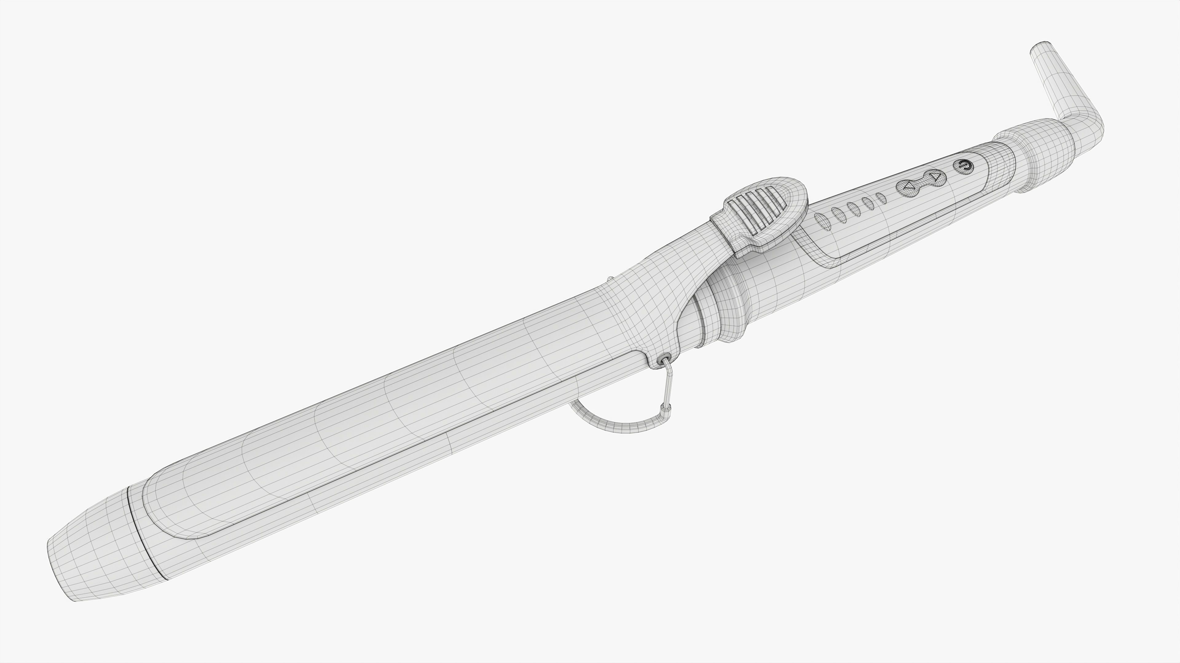 Curling Iron with Long Barrel 3D model_6