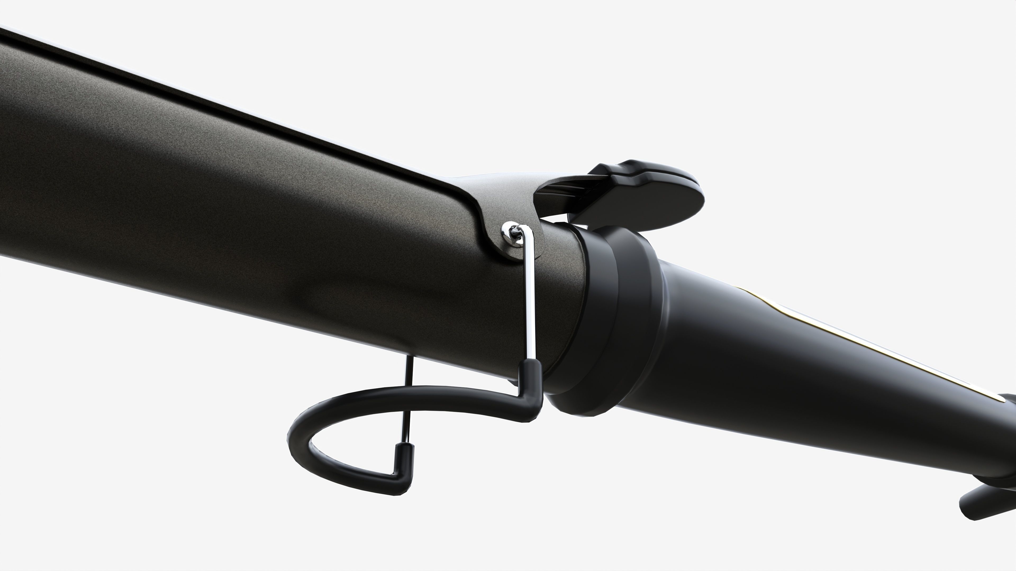 Curling Iron with Long Barrel 3D model_3
