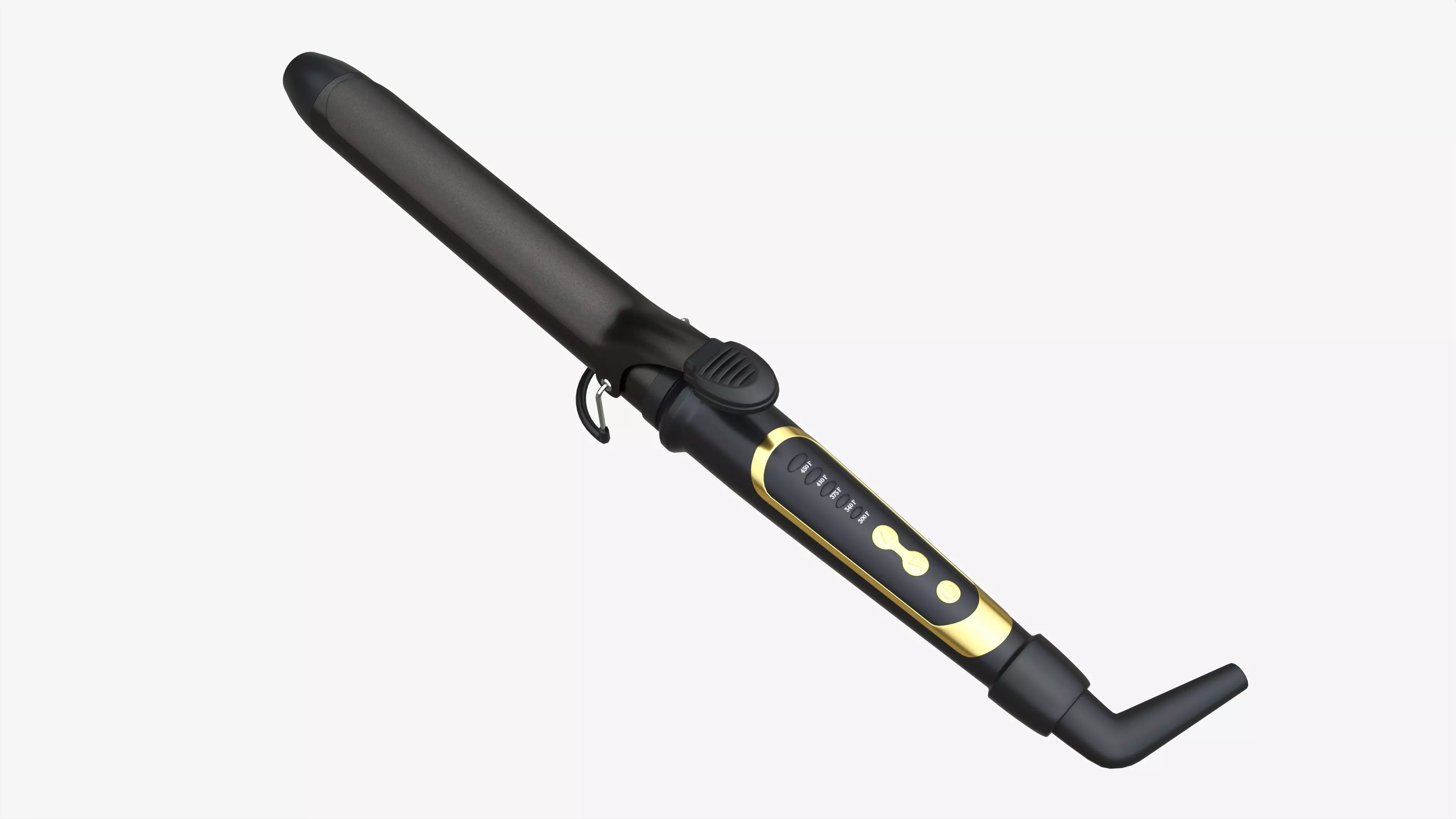 Curling Iron with Long Barrel 3D model_0