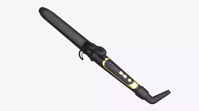 Curling Iron with Long Barrel 3D model