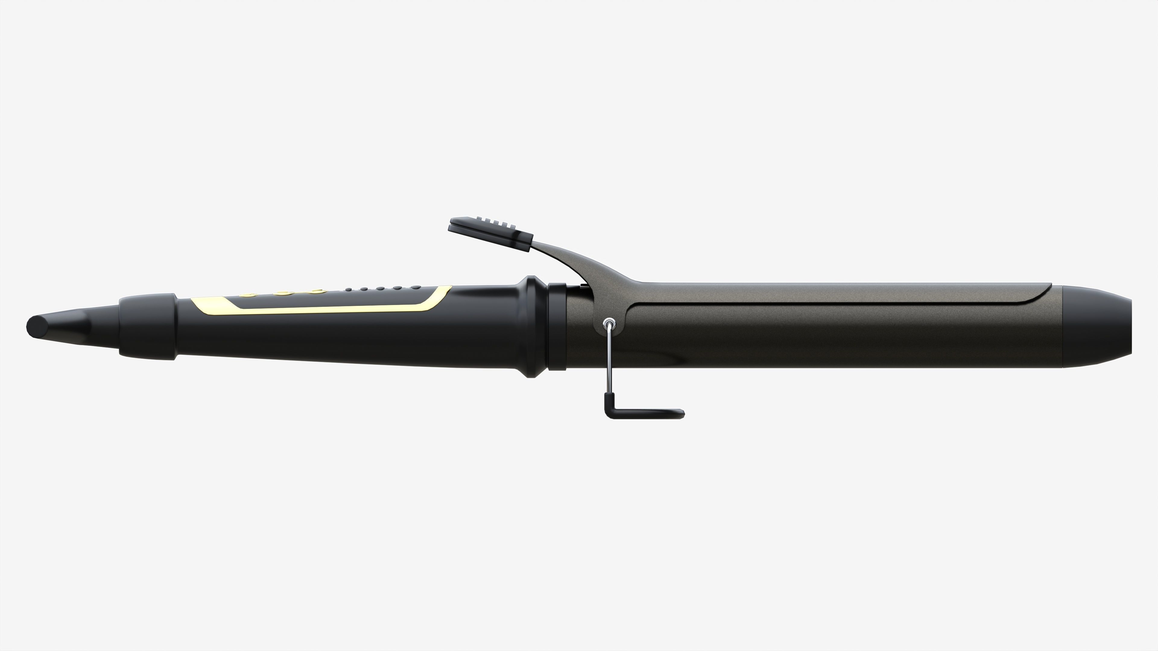 Curling Iron with Long Barrel 3D model_4