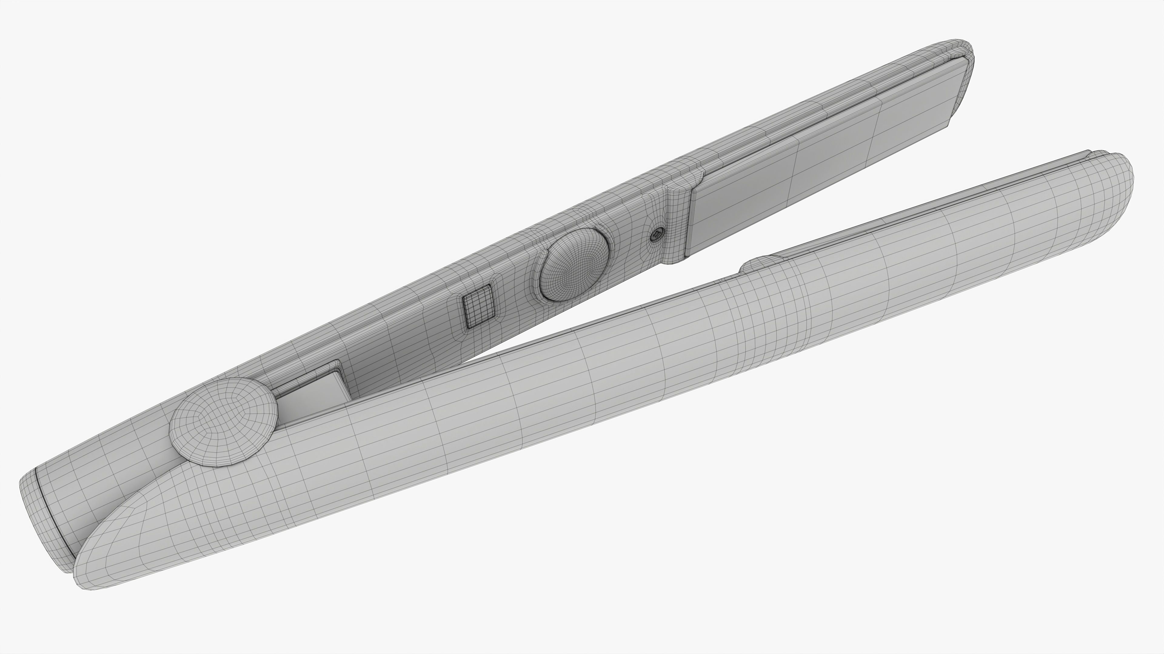 Flat Iron Hair Straightener 3D model_6