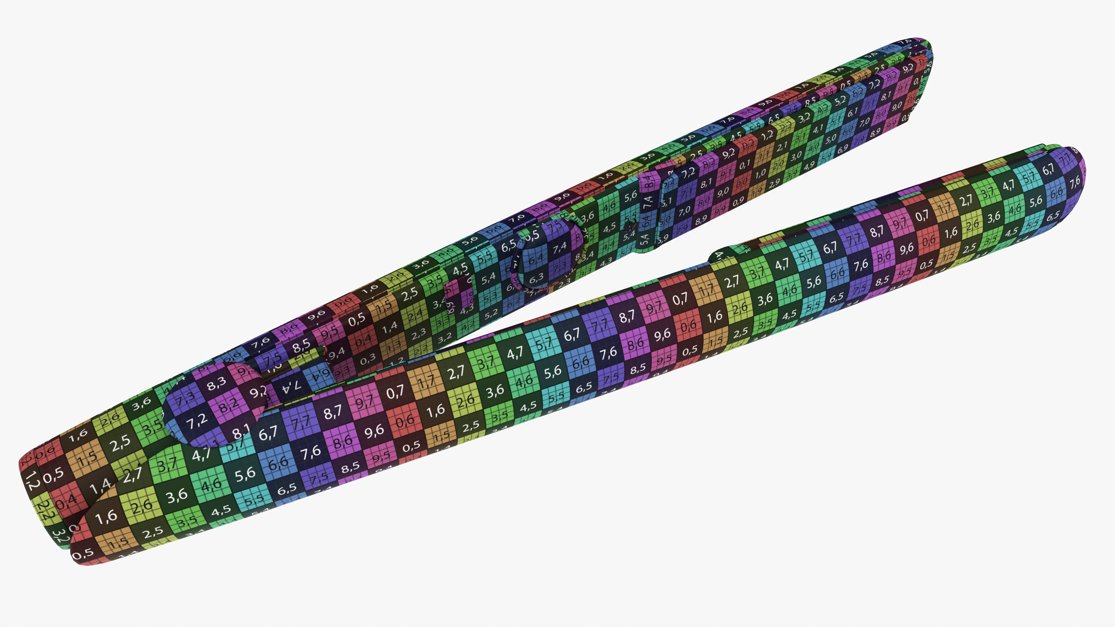 Flat Iron Hair Straightener 3D model_7