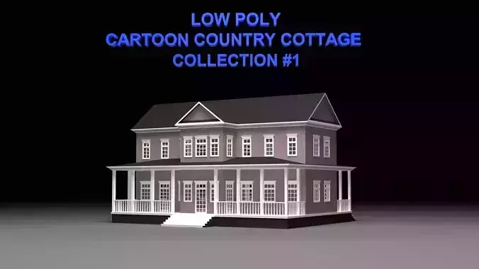 cartoon country cottage