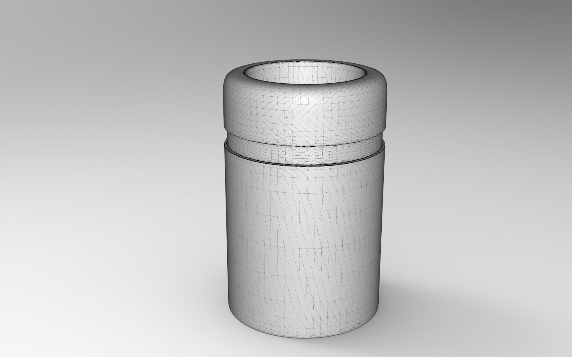 Kito Litter Bin Low-poly 3D model_5