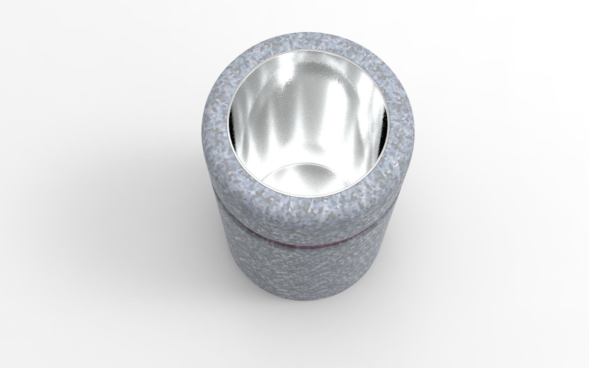 Kito Litter Bin Low-poly 3D model_3